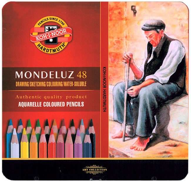 KOH-İ NOOR MONDELUZ AQUARELLE SULU KURU 48'Lİ SET