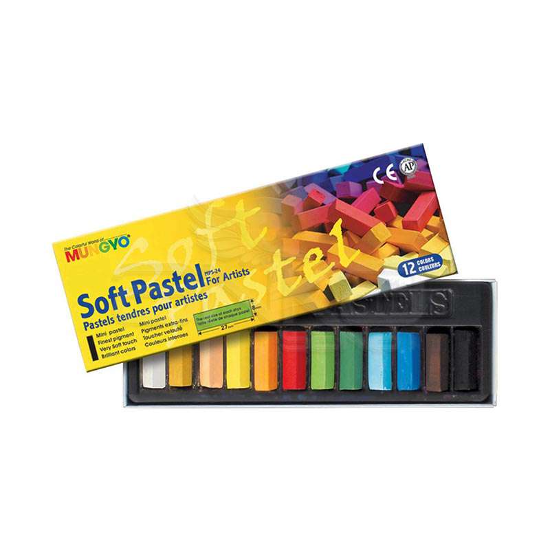 MUNGYO Soft Pastel 12'li Boya Yarım Boy