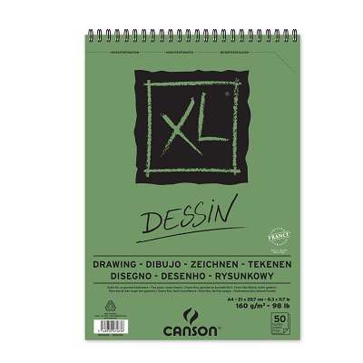 Canson XL Dessin Spiralli Çizim Blok A4 160gr 50 Yaprak