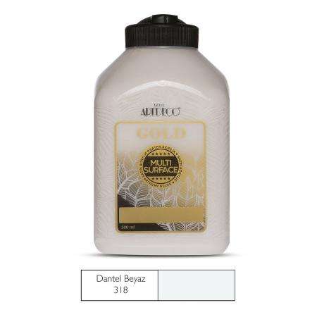 ARTDECO GOLD MULTİSURFACE AKRİLİK BOYA 500 ML DANTEL BEYAZI