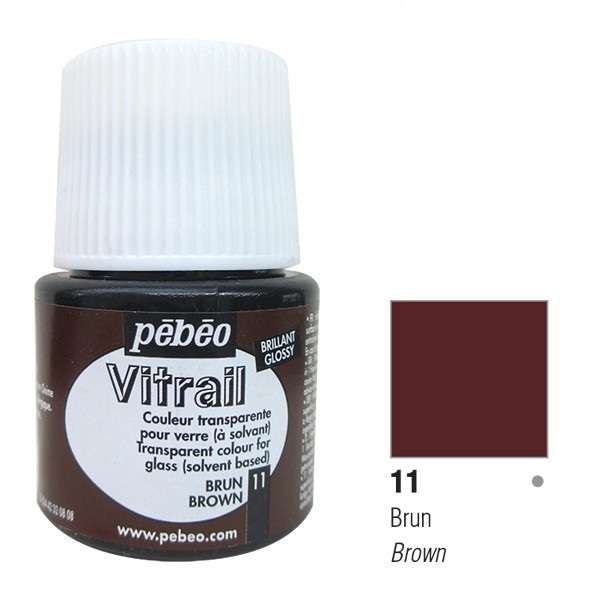 PEBEO Vitrail Boyası Brown 45 ml