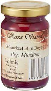 Koza Ezilmiş Ebru Boyası Pigment Mürdüm 105cc