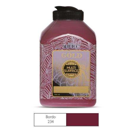 ARTDECO GOLD MULTİSURFACE AKRİLİK BOYA 500 ML BORDO