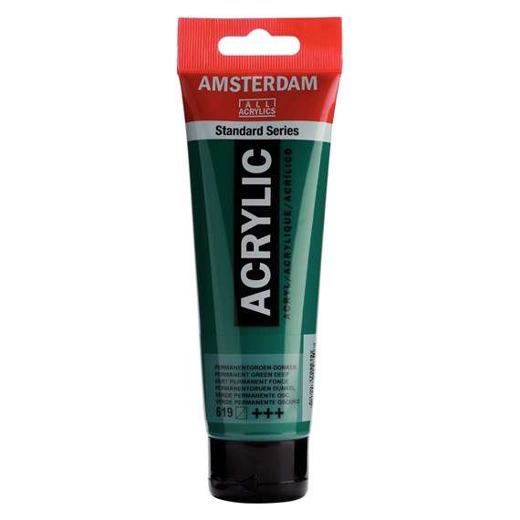 AMSTERDAM AKRİLİK BOYA 120 ML 619 PERMANENT GREEN LİGHT