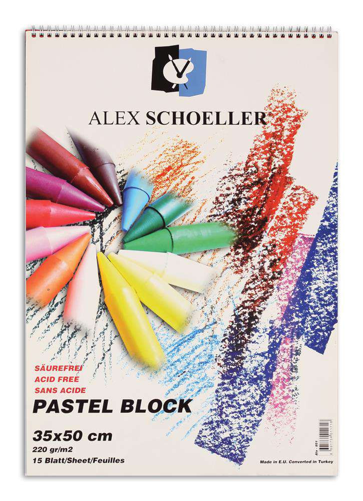 Alex Schoeller Artis Spiralli Pastel Blok 35x50 15'Li (220 Gr)