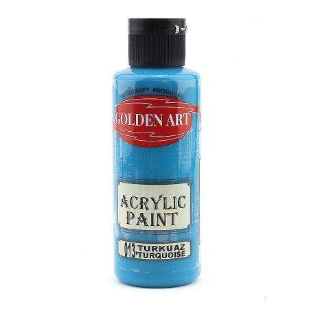 GOLDEN ART AKRİLİK BOYA 130 ML TURKUAZ