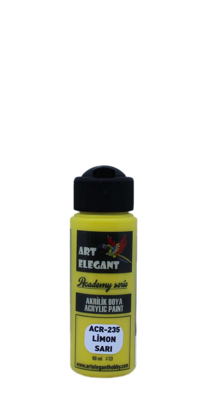 Art Elegant Akrilik Boya 120 mL Limon Sarı