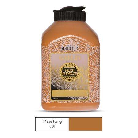 ARTDECO GOLD MULTİSURFACE AKRİLİK BOYA 500 ML MEŞE RENGİ