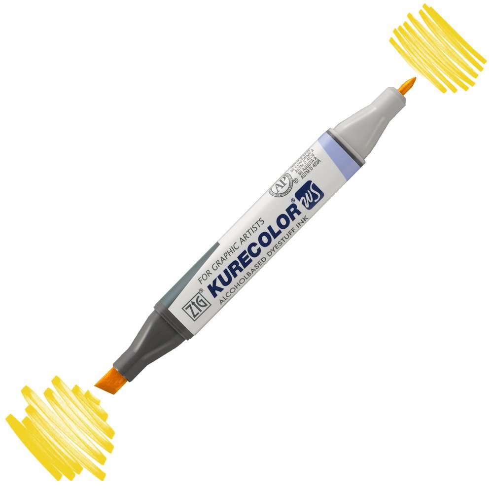 Zig Kurecolor KC3000 Twin S Marker Kalem 106 Yellow