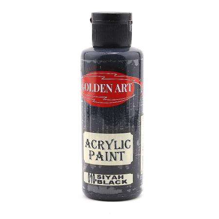 GOLDEN ART AKRİLİK BOYA 130 ML SİYAH