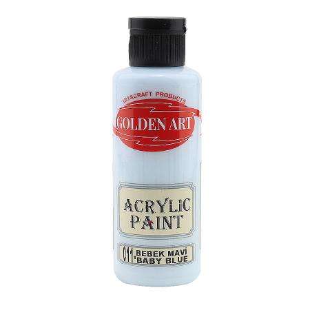 GOLDEN ART AKRİLİK BOYA 130 ML BEBEK MAVİ