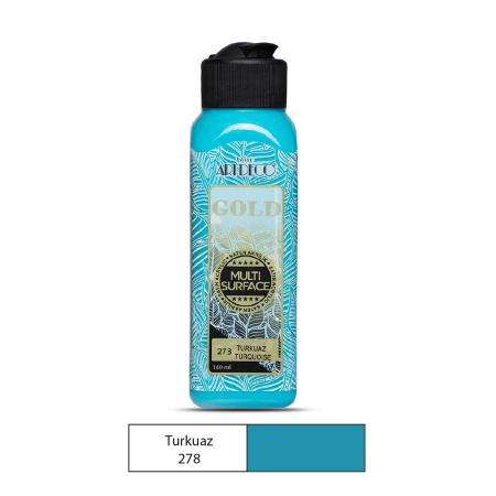 ARTDECO GOLD MULTİSURFACE AKRİLİK BOYA 140 ML TURKUAZ