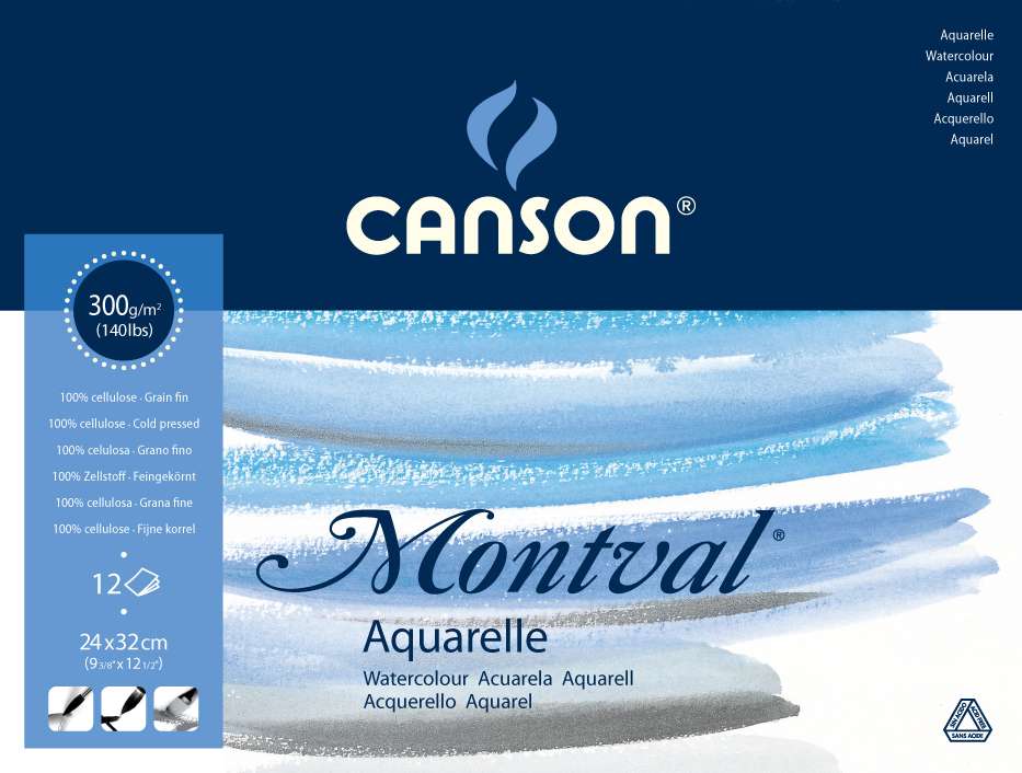 Canson  Montval Suluboya Defter 24x32 cm