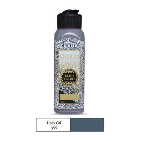 ARTDECO GOLD MULTİSURFACE AKRİLİK BOYA 140 ML UZAY GRİ