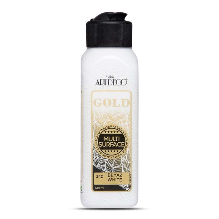 ARTDECO GOLD MULTİSURFACE AKRİLİK BOYA 140 ML BEYAZ