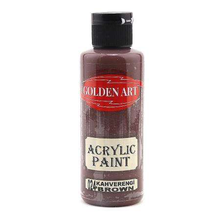 GOLDEN ART AKRİLİK BOYA 130 ML KAHVERENGİ