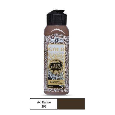 ARTDECO GOLD MULTİSURFACE AKRİLİK BOYA 140 ML ACI KAHVE