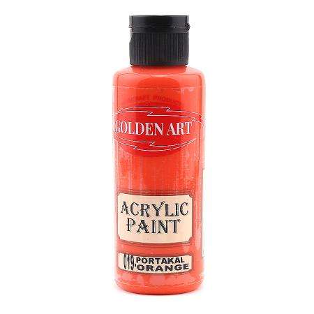 GOLDEN ART AKRİLİK BOYA 130 ML PORTAKAL