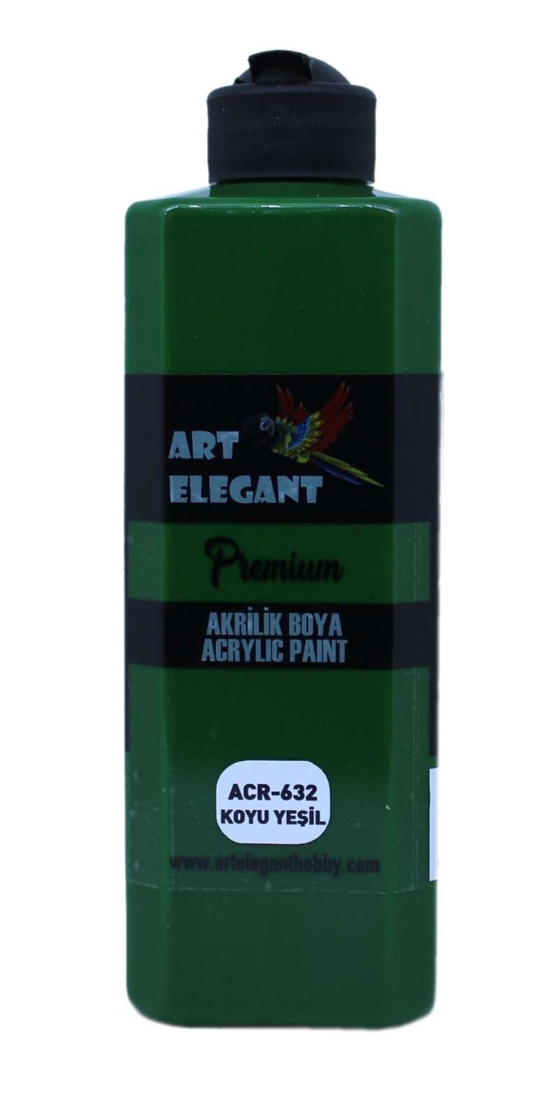 Art Elegant Akrilik Boya 500 mL Koyu Yeşil