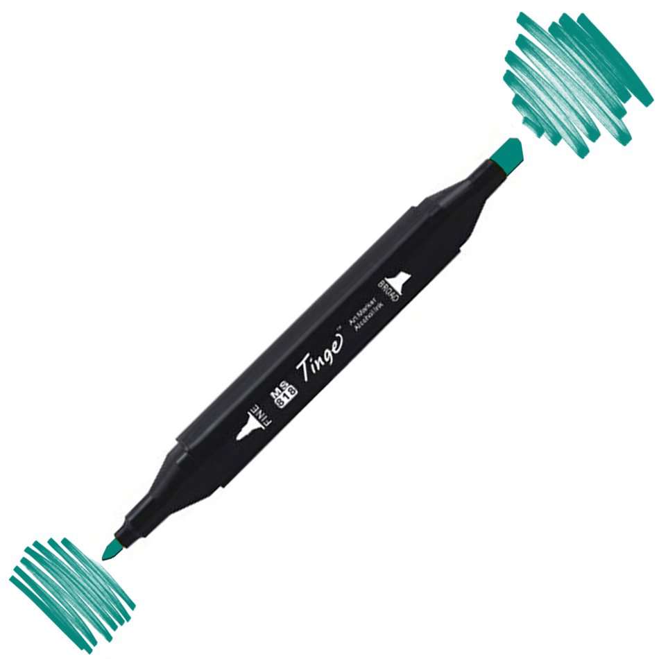 Tinge Twin Çift Uçlu Marker Kalemi BG53 Turquoise Green